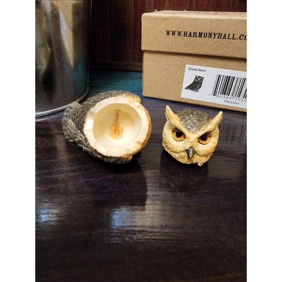Harmony Kingdom Ball Pot Bellys / Belly 'Great Horn' Owl #PBZOW4 New In Box - Picture 3 of 4